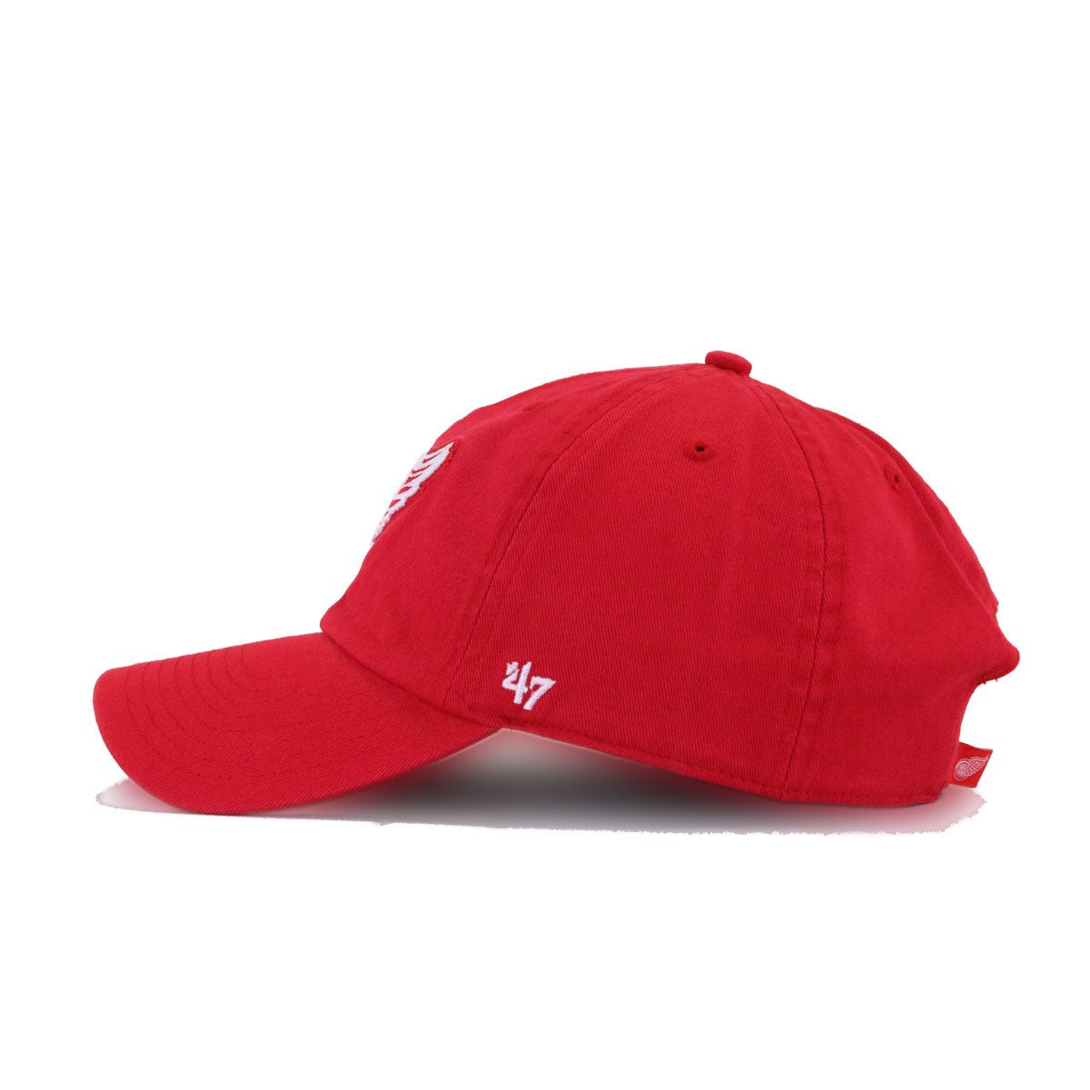 Detroit Red Wings Scarlet 47 Brand Clean Up Dad Hat