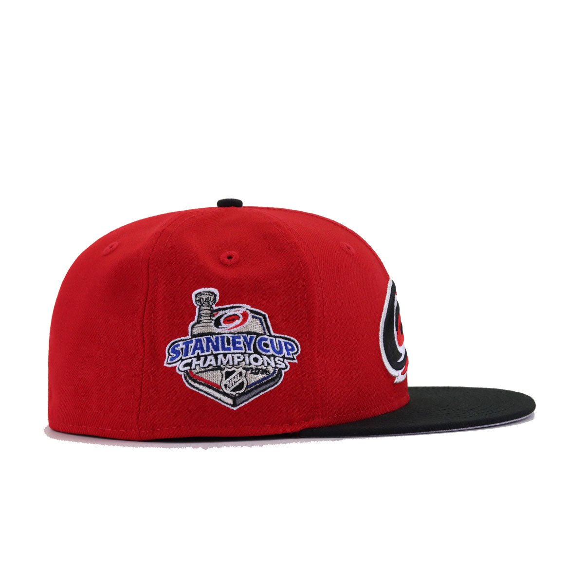 Carolina Hurricanes Scarlet Black 2006 Stanley Cup Champions New Era 59Fifty Fitted