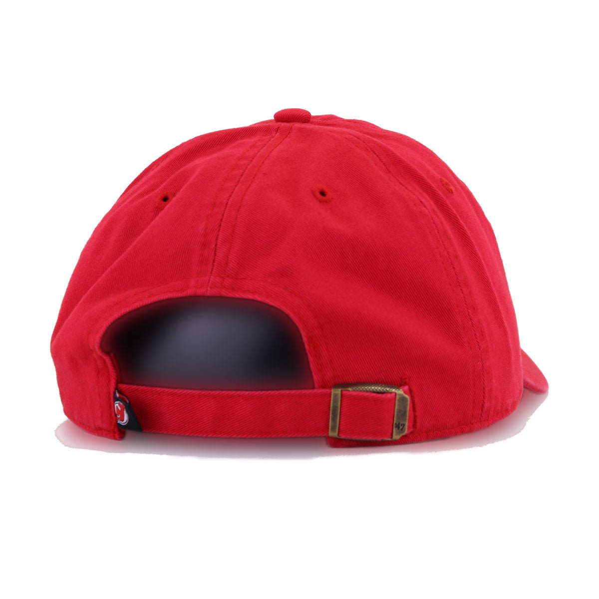 New Jersey Devils Scarlet 47 Brand Clean Up Dad Hat