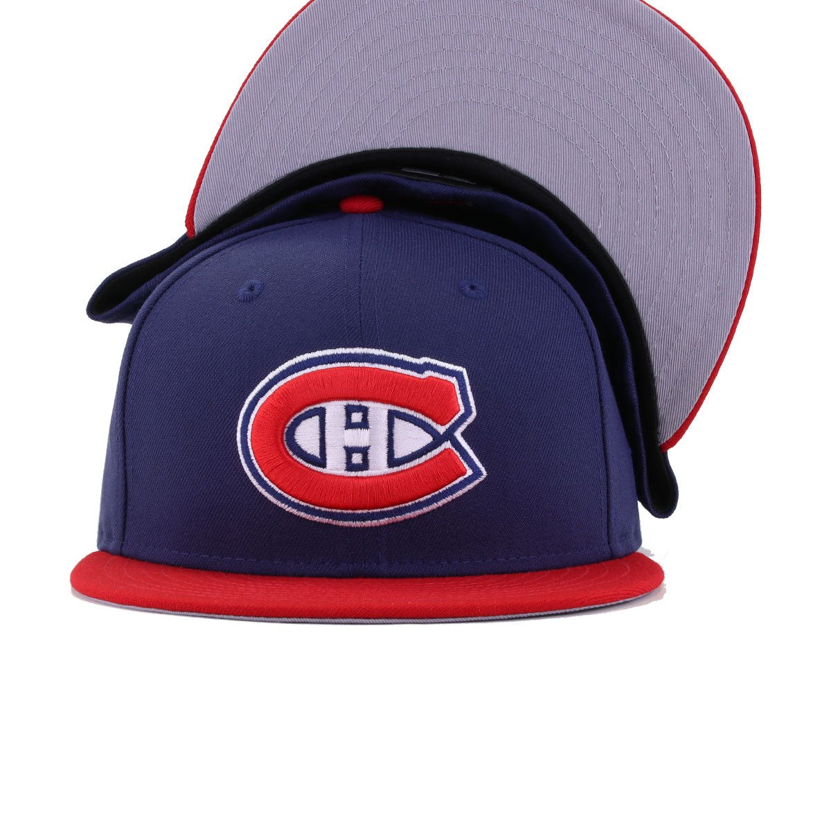 Montreal Canadiens Light Navy Scarlet New Era 59Fifty Fitted