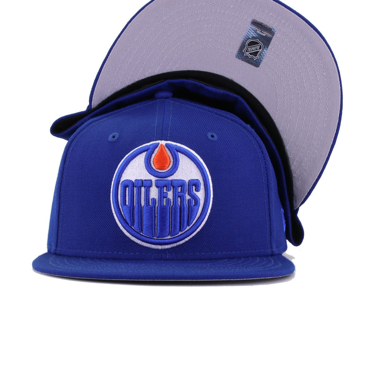 Edmonton Oilers Light Royal Blue New Era 59Fifty Fitted