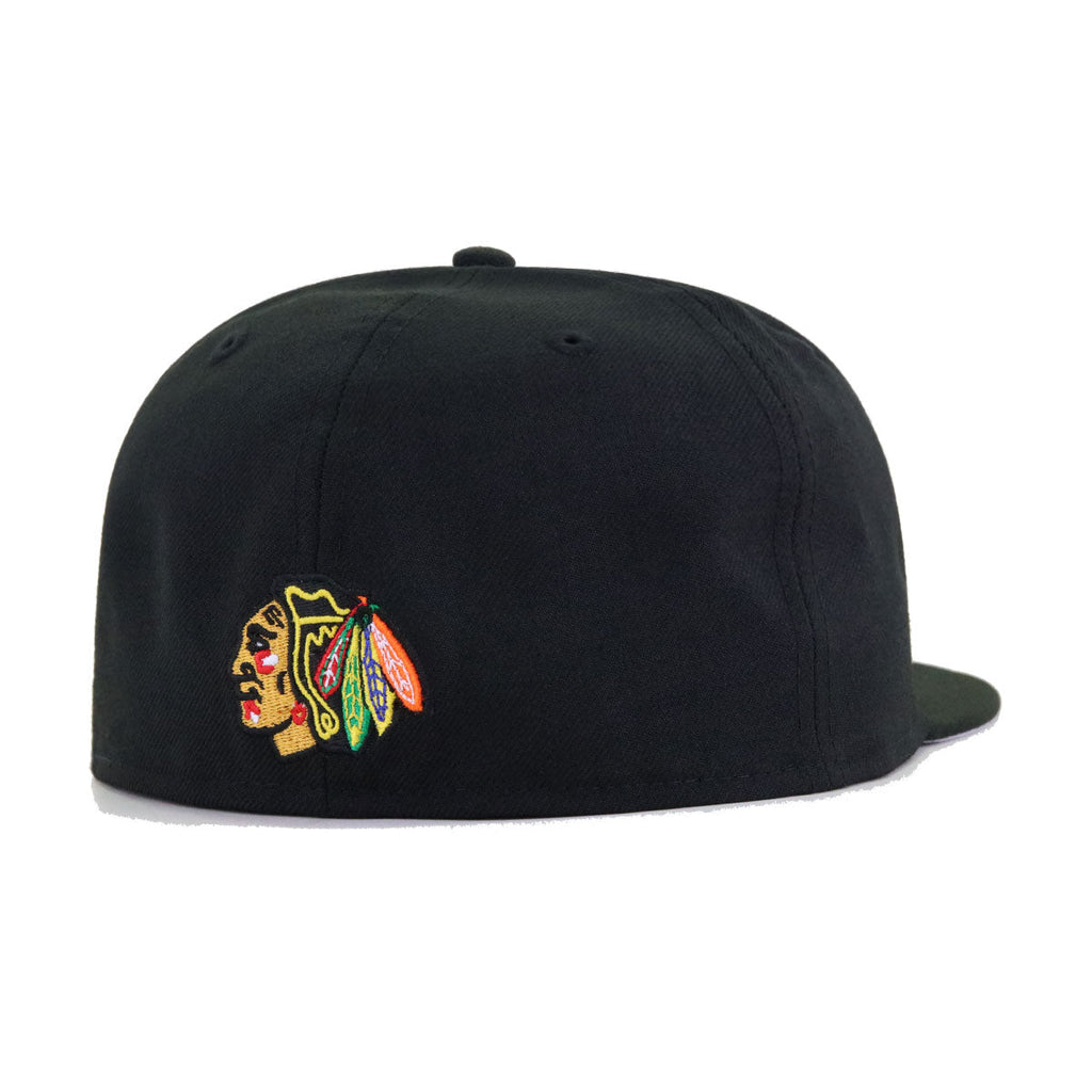 Chicago Blackhawks Black DECEPTOR New Era 59Fifty Fitted