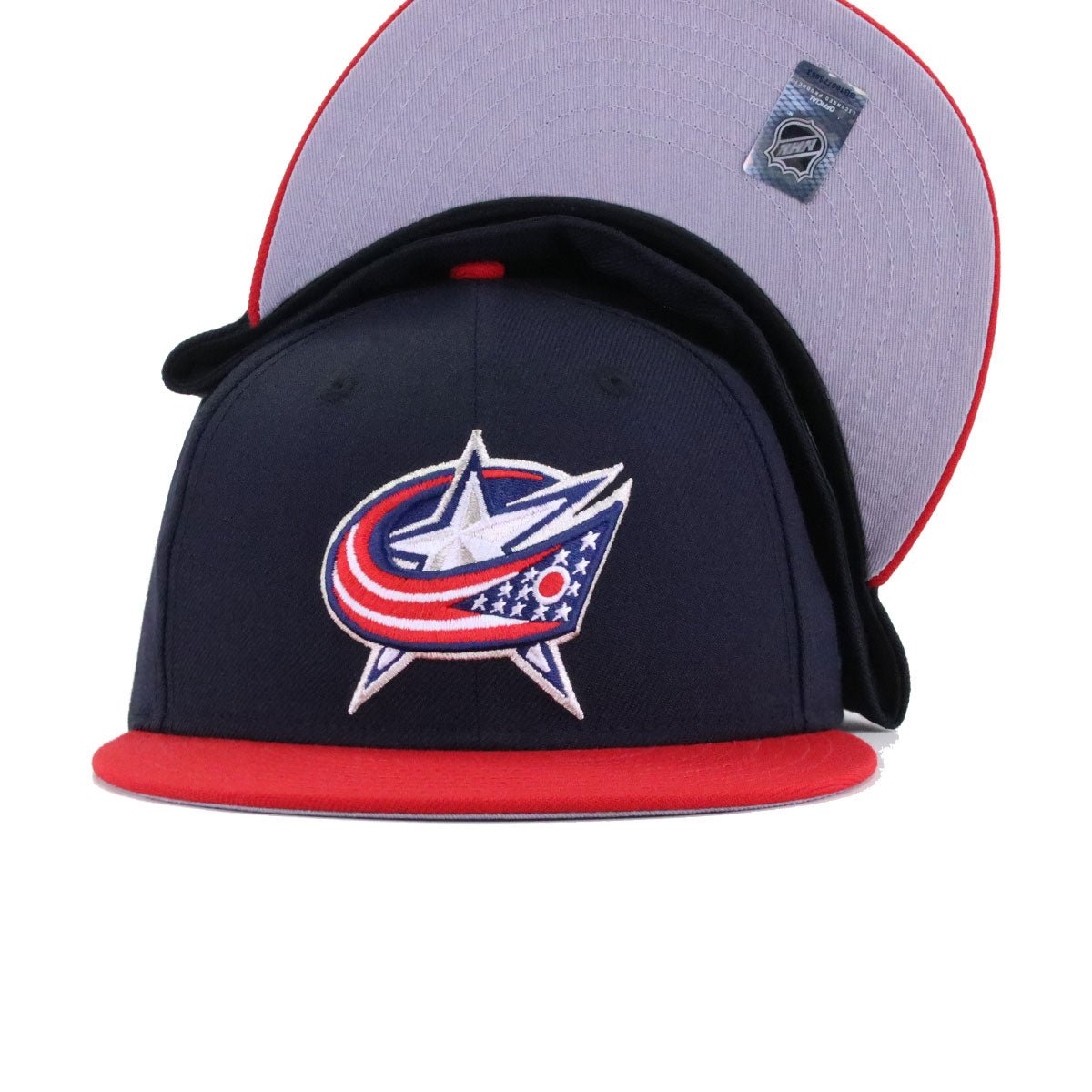 Columbus Blue Jackets Navy Scarlet New Era 59Fifty Fitted