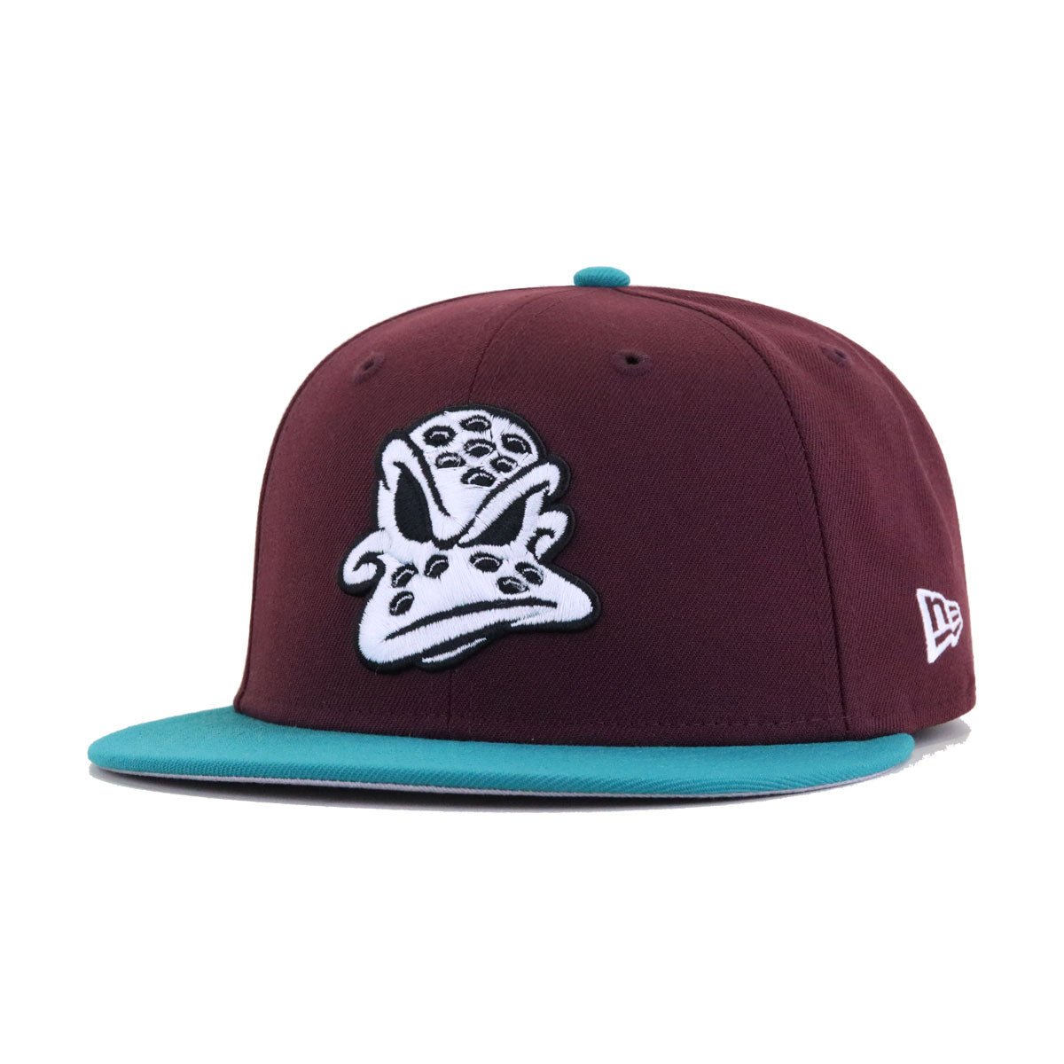 Anaheim Ducks Maroon Aqua MASK ON New Era 59Fifty Fitted