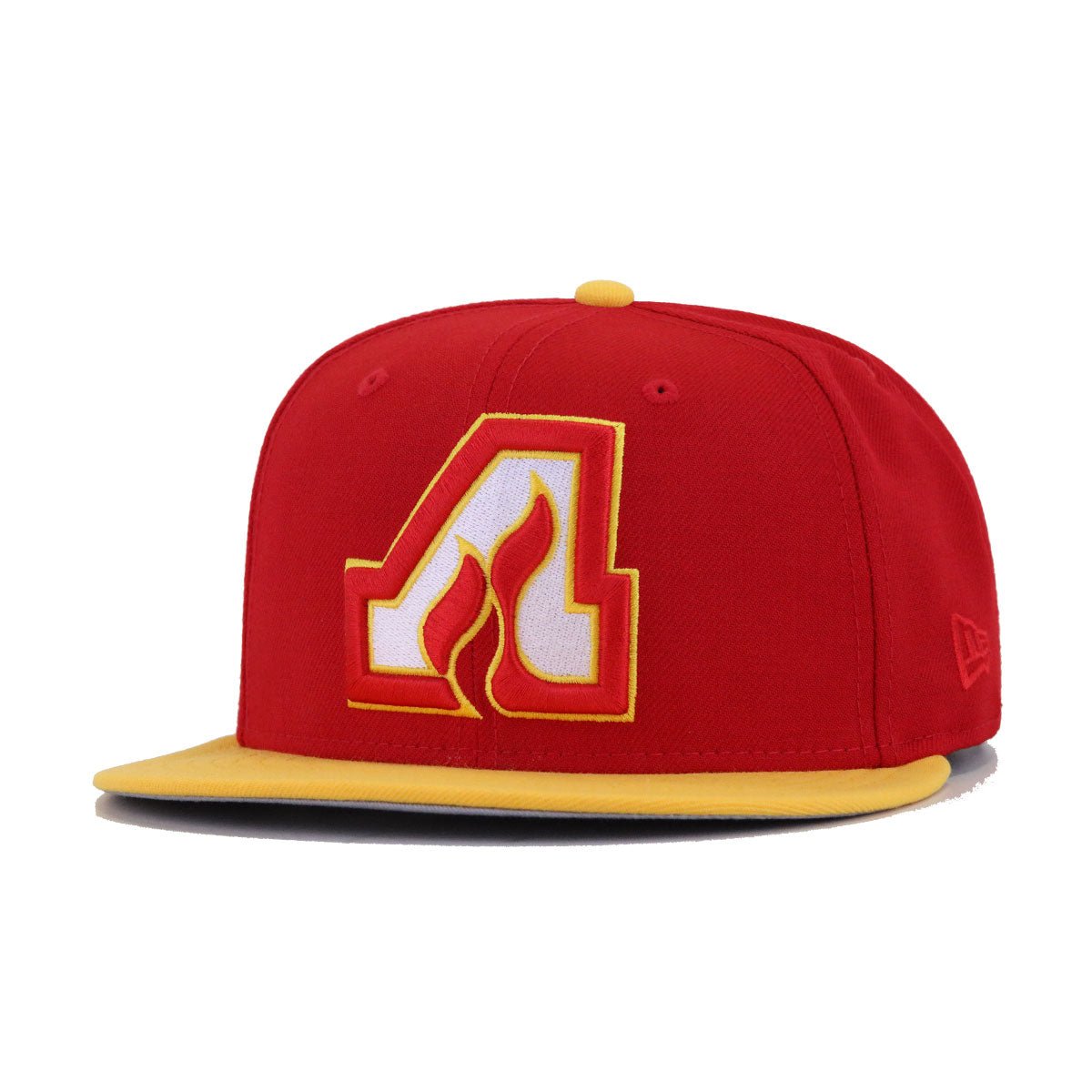 Atlanta Flames Scarlet A Gold New Era 59Fifty Fitted