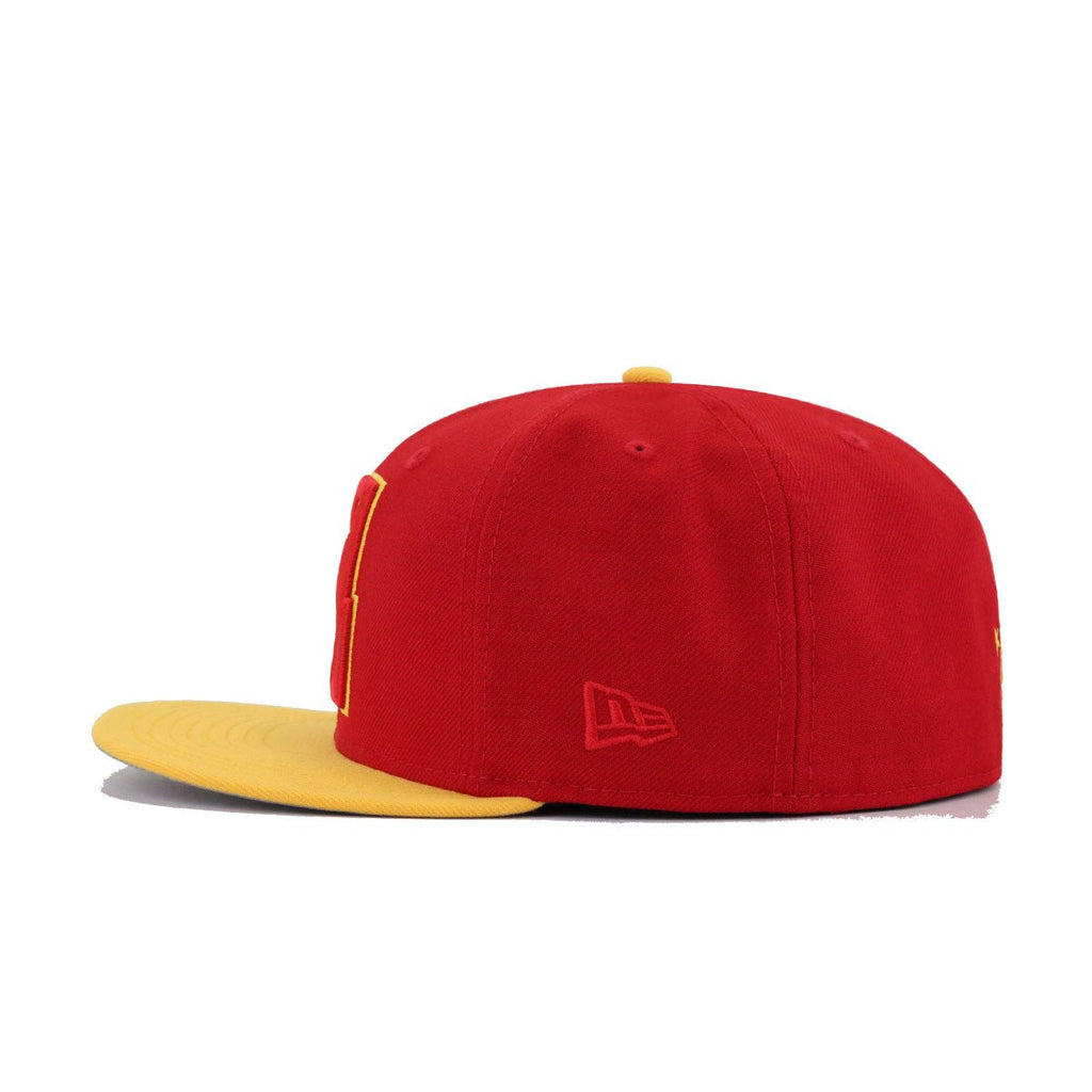 Atlanta Flames Scarlet A Gold New Era 59Fifty Fitted