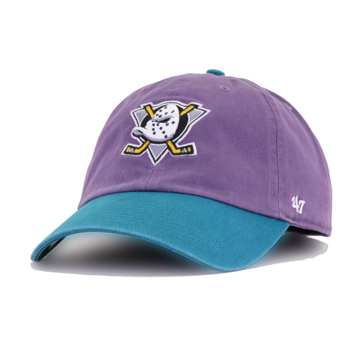 Anaheim Ducks Iris Teal 47 Brand Clean Up Dad Hat