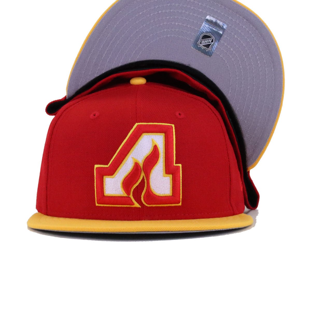 Atlanta Flames Scarlet A Gold New Era 59Fifty Fitted