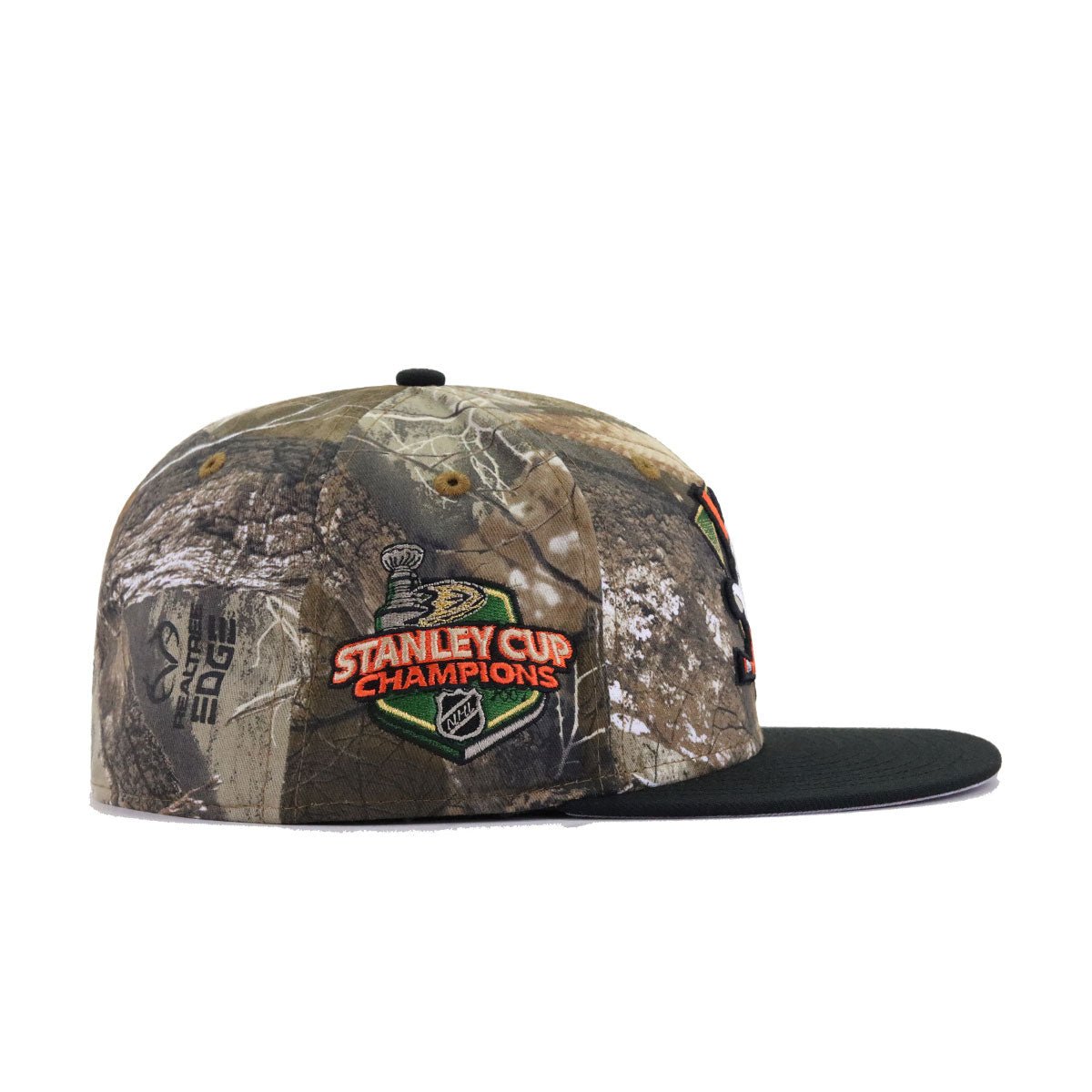 Anaheim Ducks Real Tree Edge Camouflage Black 2007 Stanley Cup Champions New Era 59Fifty Fitted
