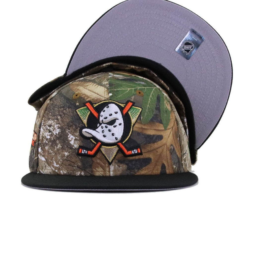 Anaheim Ducks Real Tree Edge Camouflage Black 2007 Stanley Cup Champions New Era 59Fifty Fitted