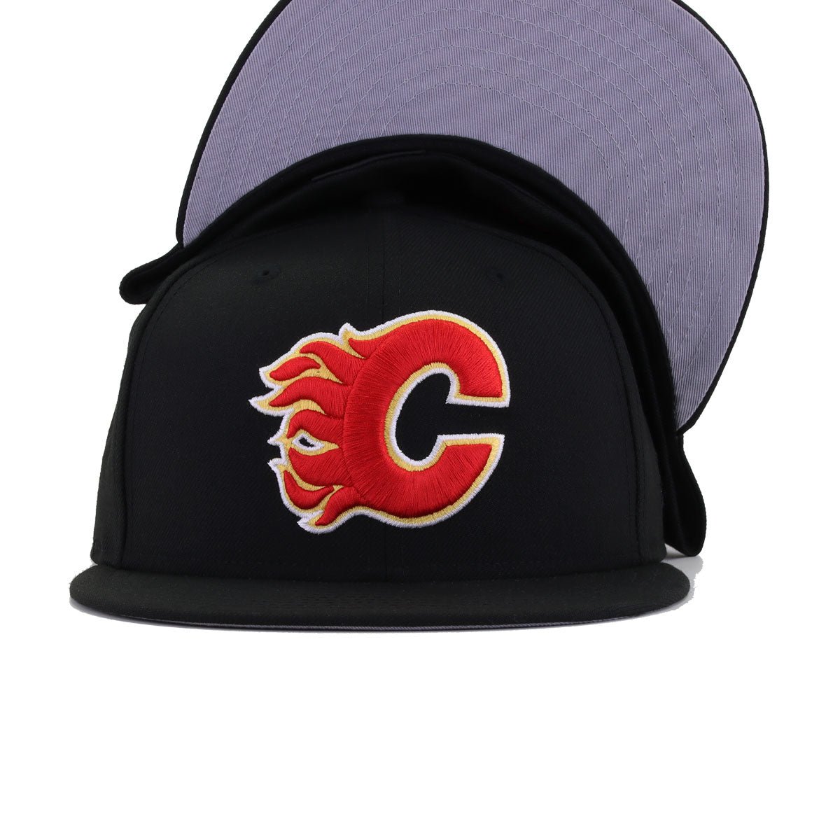 Calgary Flames Black New Era 59Fifty Fitted