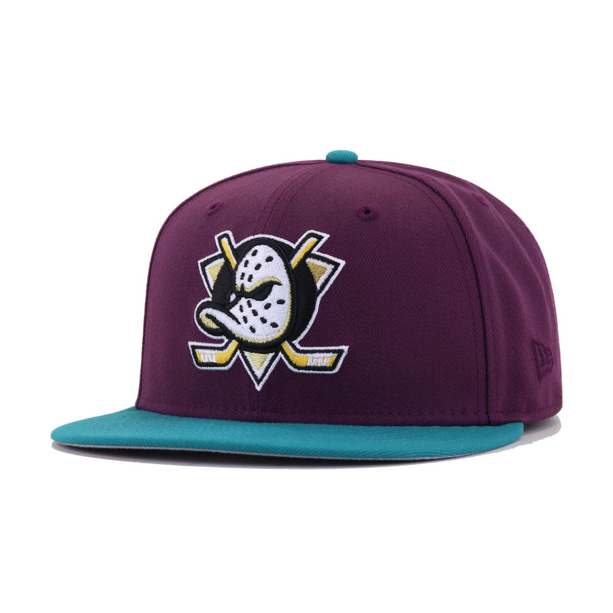 Anaheim Ducks Maroon Aqua New Era 59FIfty Fitted